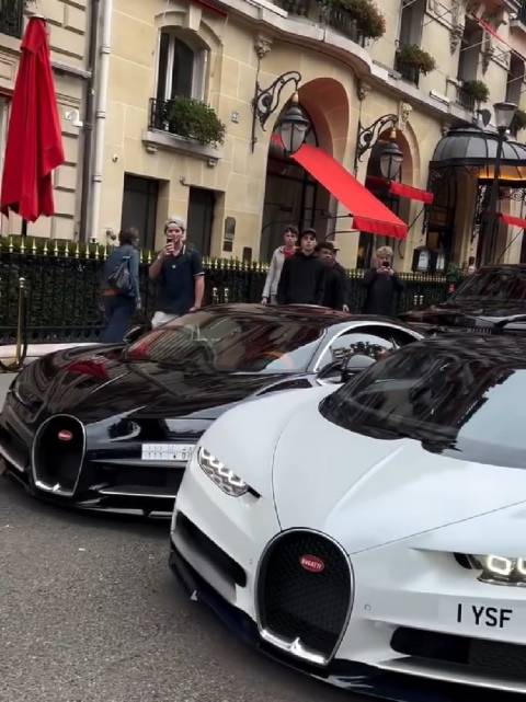 布加迪碰擦布加迪，肯定都是熟人，几万块钱的事估计就不计较了