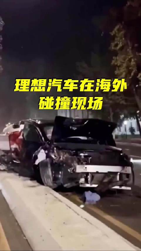 理想L9时速180公里碰撞测试，A柱未变形气囊正常