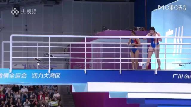 全红婵王伟莹出战全运会跳水预赛，陈若琳现场观战