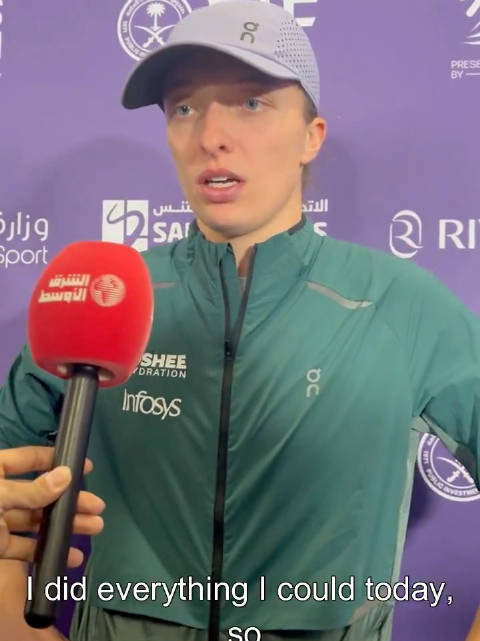 斯瓦泰克不解小组出局，称或是去年赢太多报应