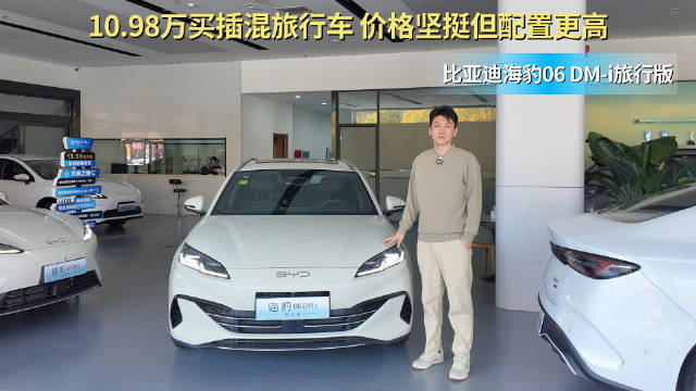 售10.98万起 配置丰富的旅行车 海豹06 DM-i旅行版中配最值？