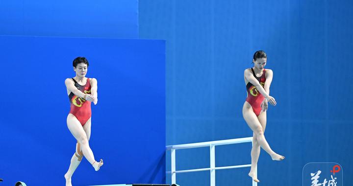 陈艺文/林珊夺得十五运会女子双人3米板金牌