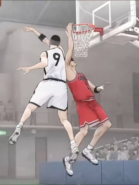 当灌篮高手电影配上老版BGM，感觉瞬间就上来了！