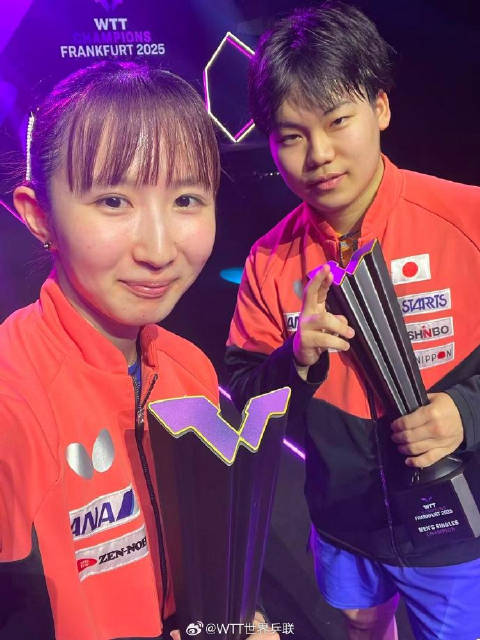 日本选手包揽WTT男女单冠军