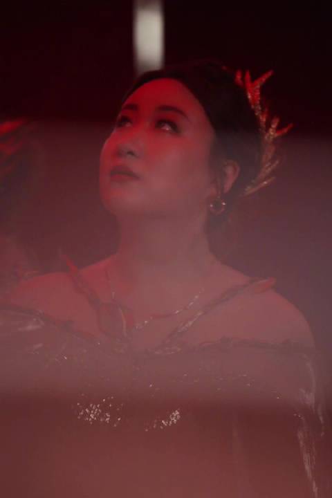 锤娜丽莎棱镜大片亮相，孔雀羽饰舞台惊艳全场