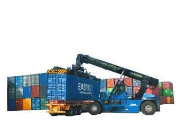 经国际班列运抵广元国际铁路港的货物。受访者供图