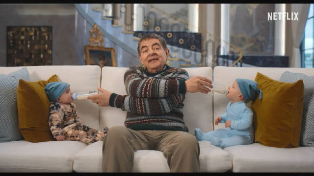 罗温·艾金森主演《人来宝》发预告，憨豆先生开启圣诞婴儿看护