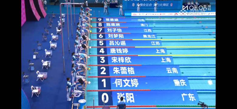 唐钱婷100蛙预赛第一晋级半决赛