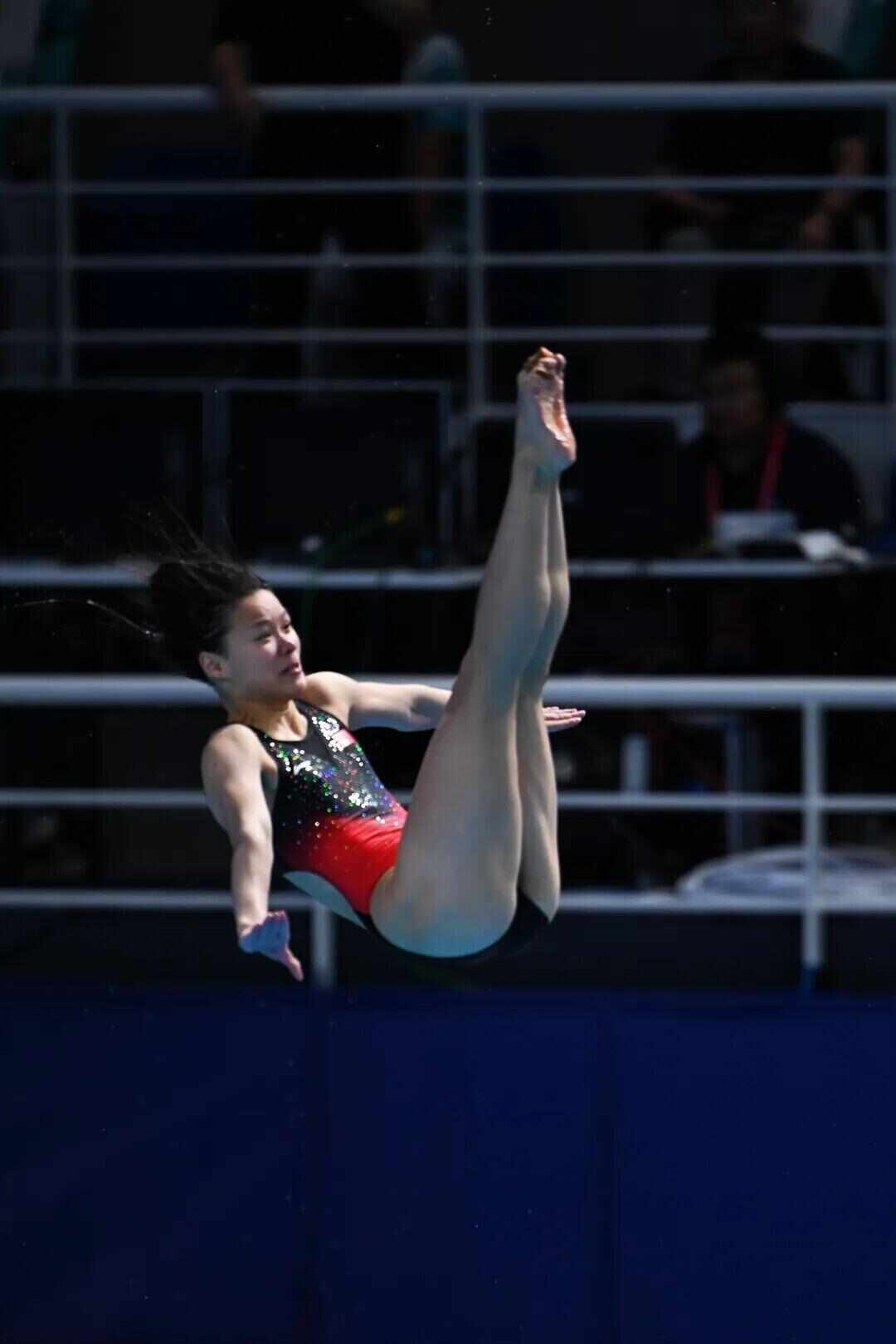 林珊夺得十五运会跳水女子3米板金牌，陈艺文获得铜牌