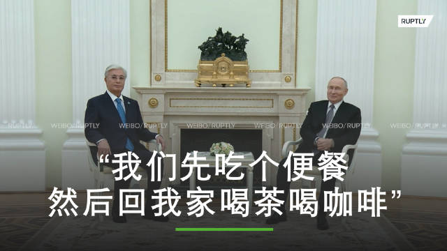 普京在莫斯科邀托卡耶夫回家喝茶