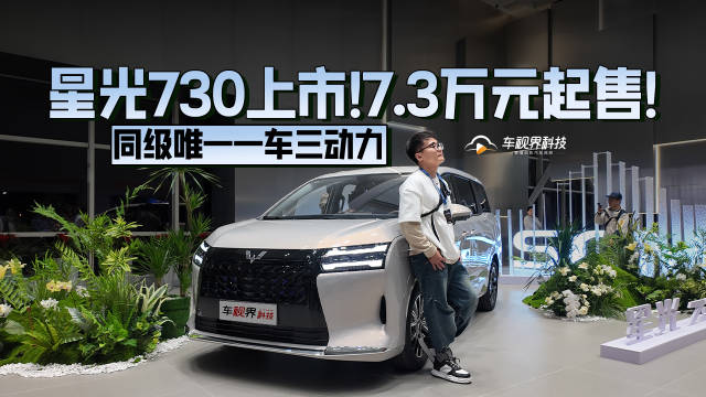 全能舒享大7座，星光730正式上市 7.3万元起！