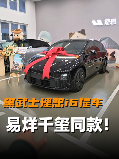 理想i6黑武士版提车，选装铂金音响等配置
