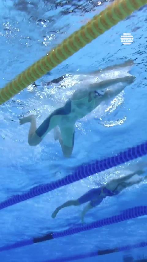 实力与努力兼备，唐钱婷100米蛙泳水下镜头！