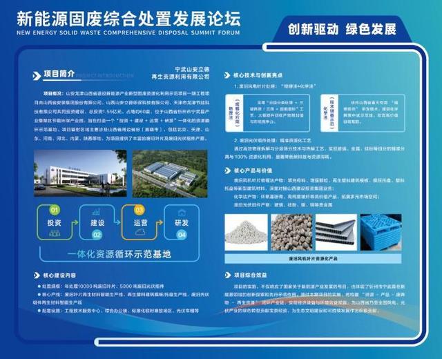 山西首家新能源固体废物资源化利用项目——山安龙津退役新能源产业新型固废资源化利用示范项目介绍。苏晨阳摄