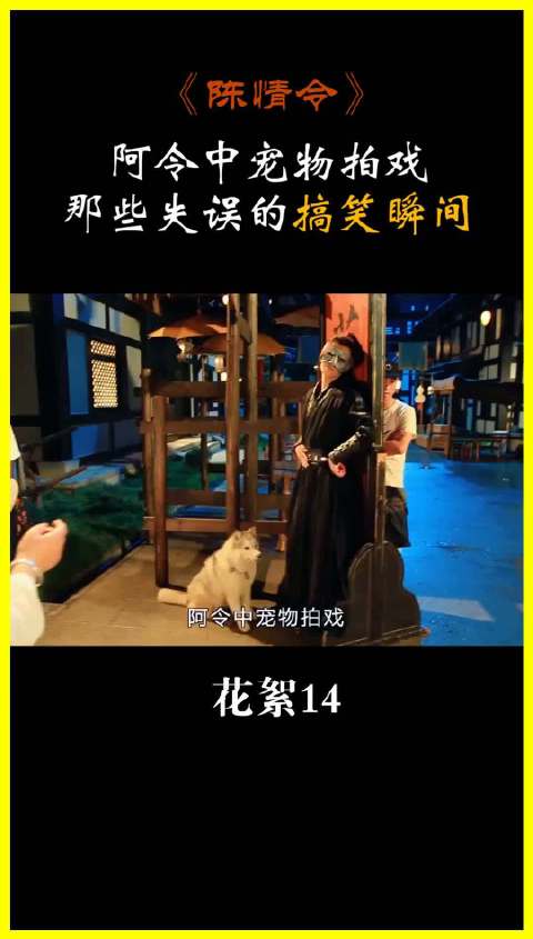 《陈情令》宠物拍戏咬坏玩具吐舌头