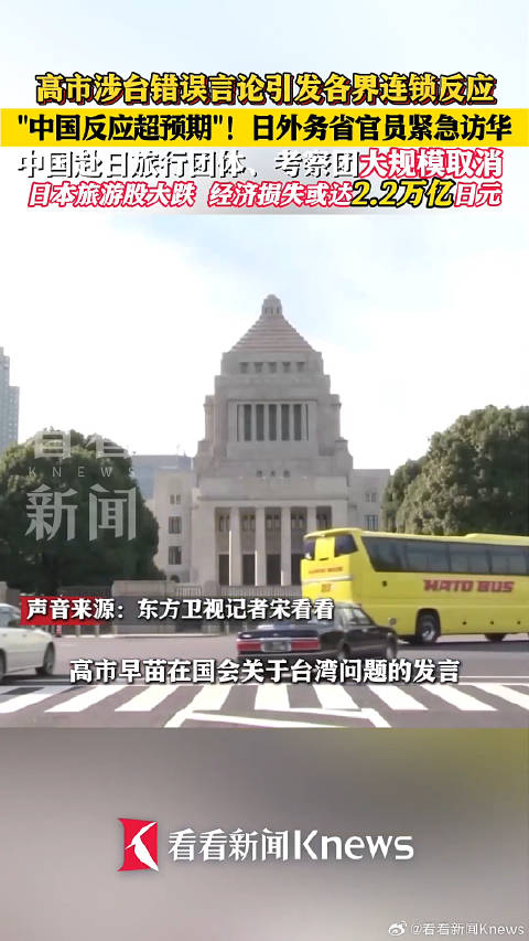 高市涉台错误言论引发连锁反应 外务省高官急访华能否挽回?