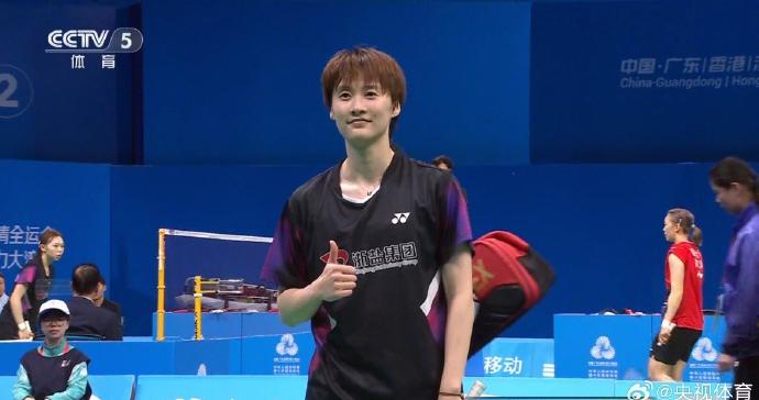 2-0战胜韩悦，陈雨菲晋级十五运女单决赛