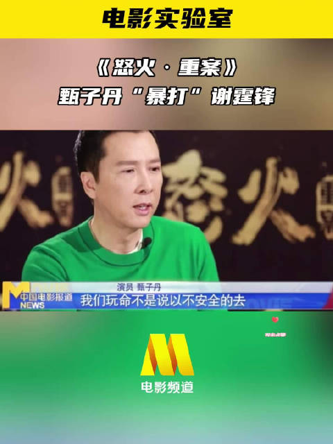 甄子丹谢霆锋主演怒火重案今晚电影频道播出