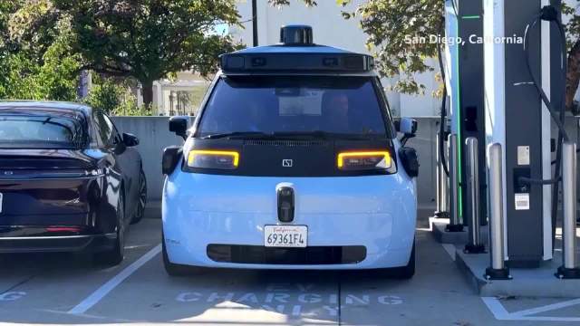 中国造的美国自动驾驶的士，在加州曝光了！