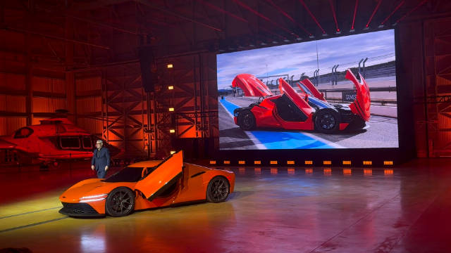 捷尼赛思Magma GT概念车亮相，剪刀门设计吸睛