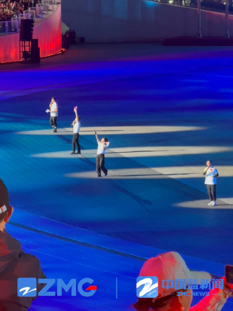 马龙潘展乐苏炳添参加全运会闭幕式