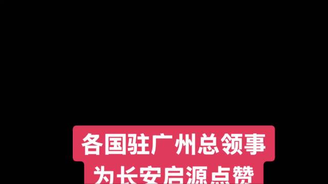 各国驻广州总领事为长安启源A06点赞