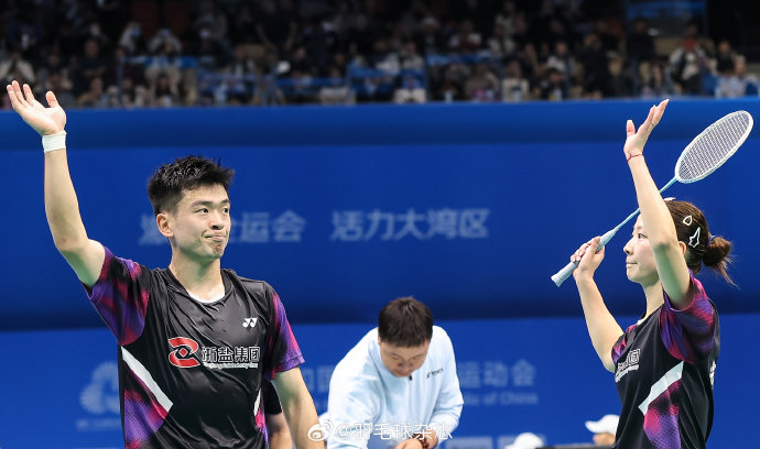 郑思维黄雅琼2-0横扫周志宏夺全运会混双冠军