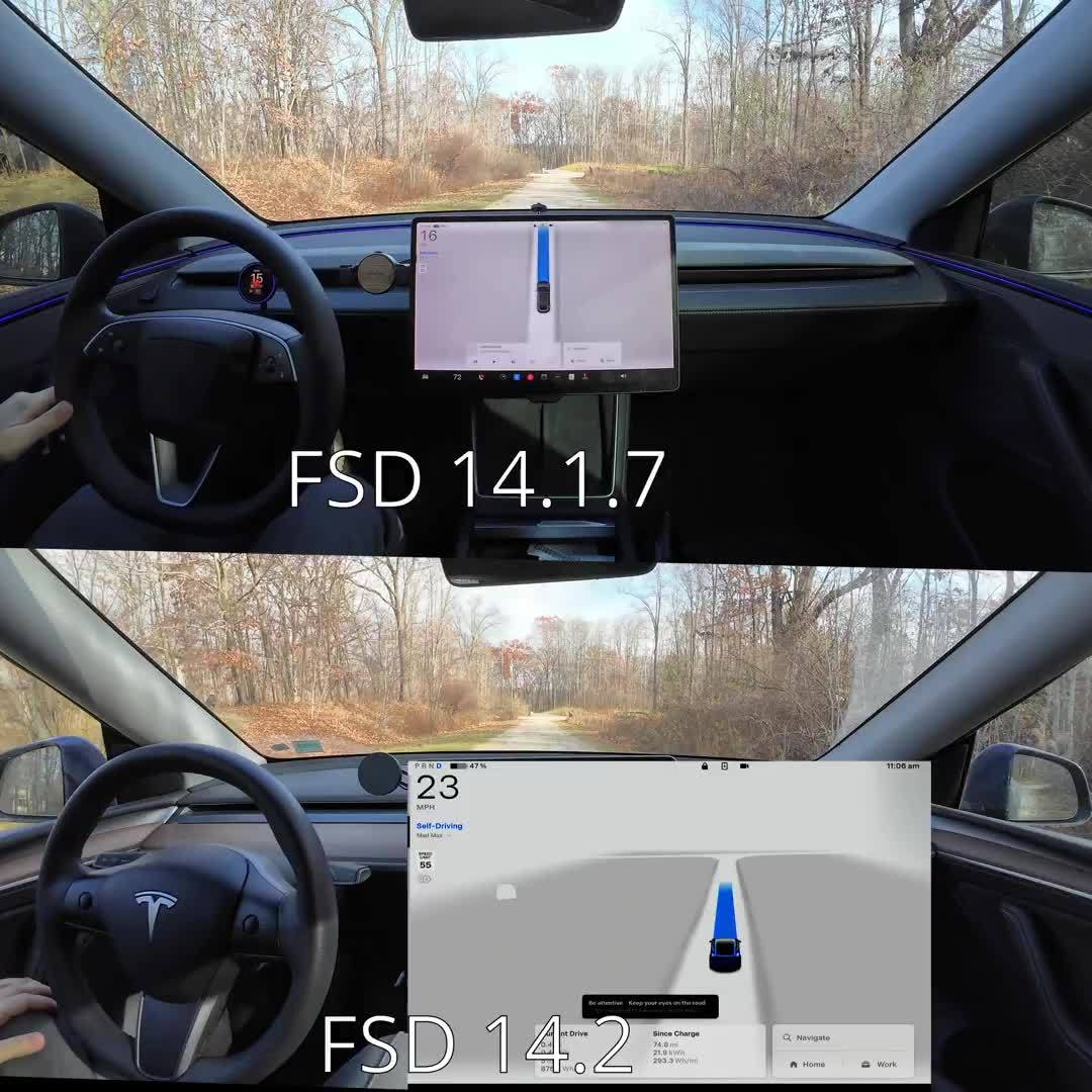 特斯拉FSD V14.2高分辨率视觉编码器提升路面物体识别能力