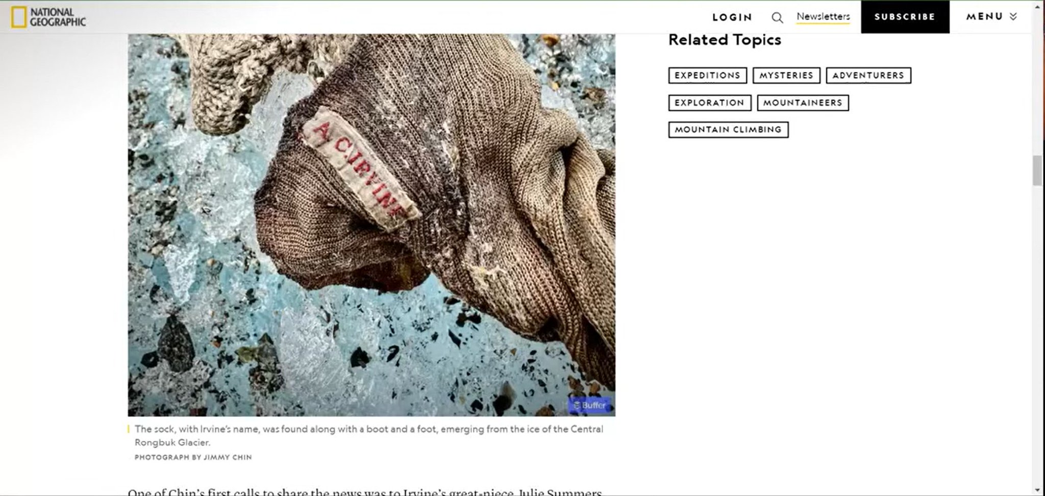 专家谈百年前珠峰攀登者遗物细节，马洛里欧文登顶之谜引关注