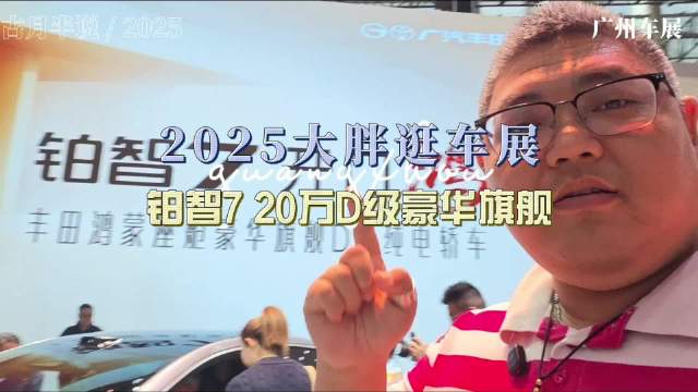 丰田铂智7亮相车展，20万级D级豪华旗舰挑战国产新势力