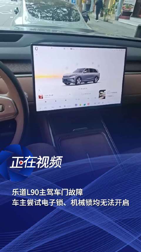 乐道L90主驾车门故障 车主尝试电子锁、机械锁均无法开启