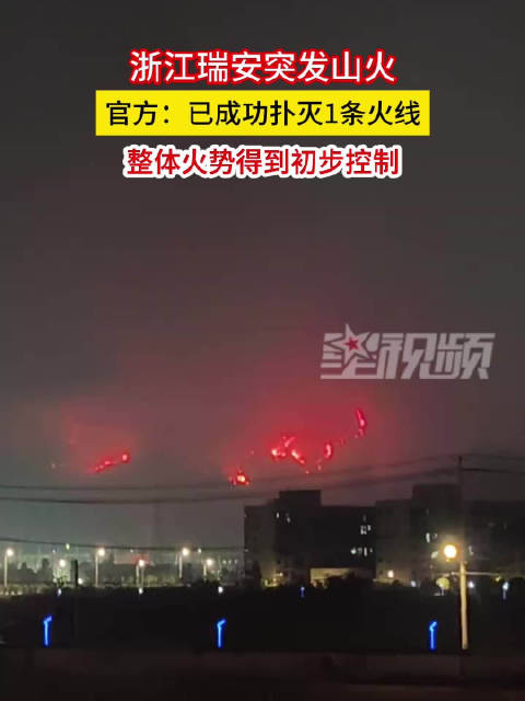 官方通报瑞安山火扑救情况