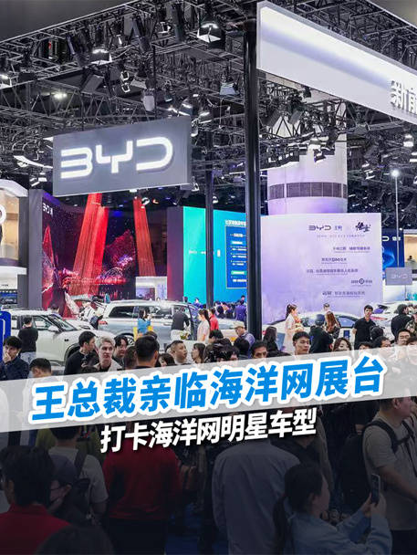王总莅临2025广州车展海洋网展台肯定海狮06爆款实力