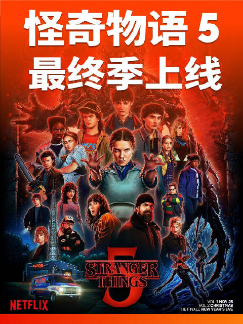 怪奇物语5终章分三段上线，2026年1月1日大结局影院同步