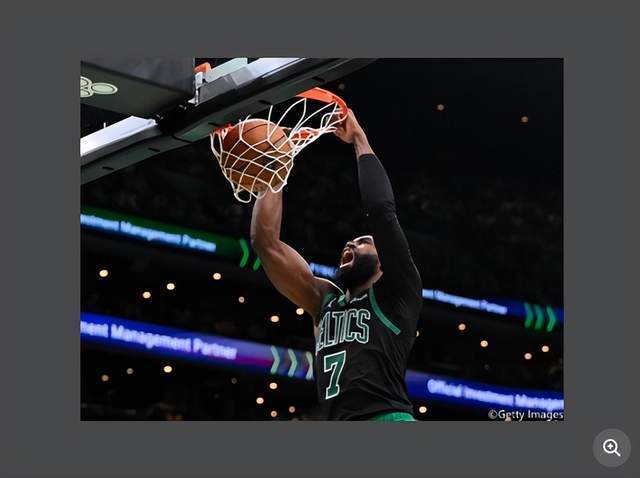 NBA波士顿凯尔特人核心杰伦·布朗达成队史第三人亮眼纪录