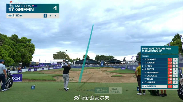 格里芬17号洞险打一杆进洞，错失百万美金奖金