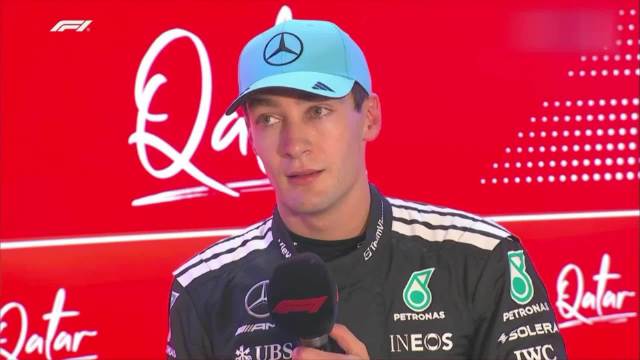 乔治拉塞尔称卡塔尔冲刺赛P2带回，坦言赛道残酷但乐趣十足