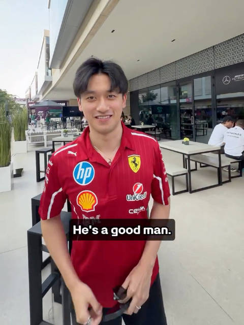 博塔斯晒与前队友周冠宇合影，称其是很好的人