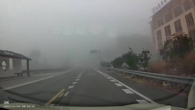 大雾天遇险视频车减速担全责