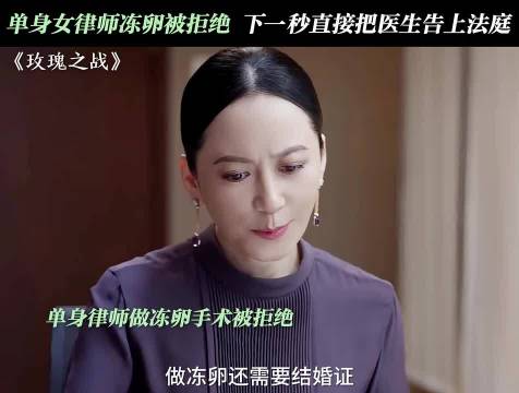 单身女律师为冻卵告上法庭！《玫瑰之战》袁泉黄晓明俞飞鸿代旭于谨维王鹤润