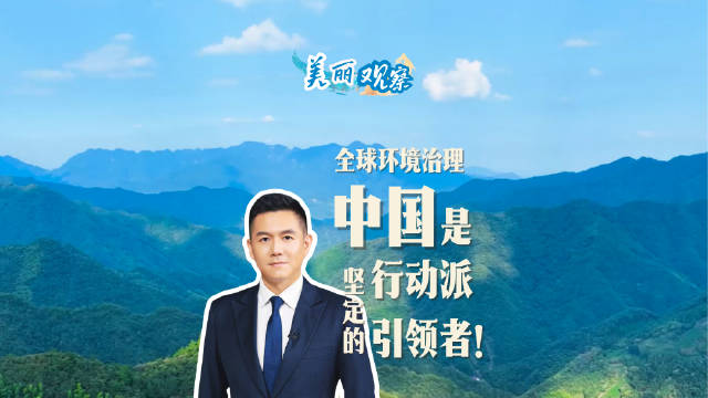美丽观察 | 全球环境治理，中国是坚定的行动派、引领者！