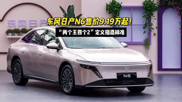 东风日产N6插混上市售9.19万起，为年轻家庭打造最家新选择