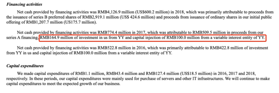 截图自虎牙招股书