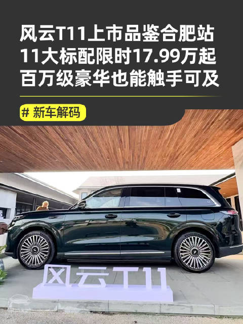 风云T11上市，限时价17.99万起对标豪华