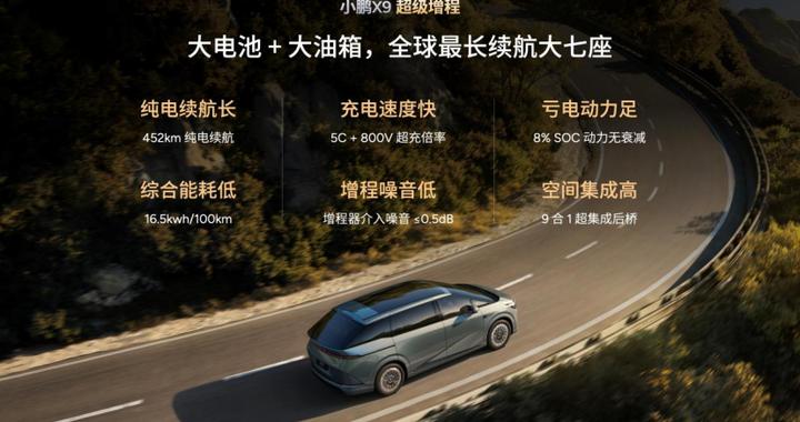 小鹏X9超级增程全球首发华为DriveONE下一代增程发电机技术分享会