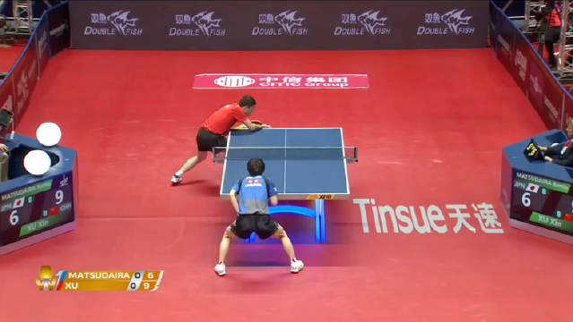 2017国际乒联总决赛许昕对阵松平健太