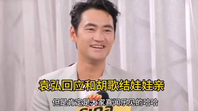 袁弘回应与胡歌结娃娃亲，称胡歌对其子评价高