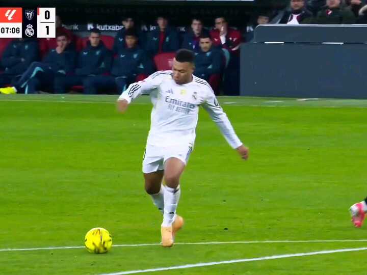 姆巴佩梅开二度，皇马3-0毕尔巴鄂竞技