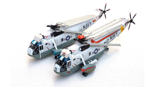 第442期 军团1:72SH-3海王系列直升机合金成品模型 开箱测评