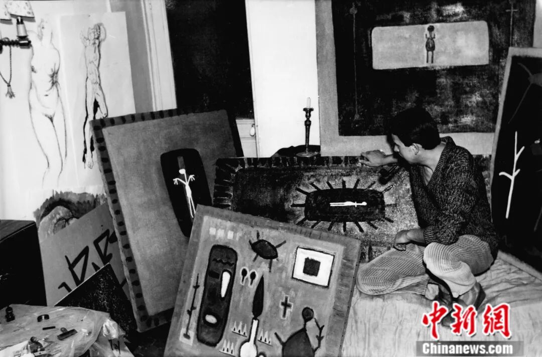 1959年至1960年，貝納·維內在尼斯的工作室。貝納·維內工作室供圖